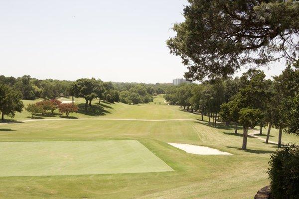 View of hole 9 from patio.