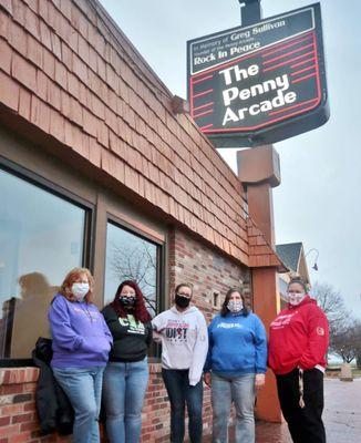 MT Ed staff in front of our new home at the historic Penny Arcade!