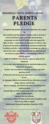 Parent's pledge