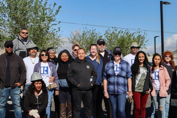 Edgar Ortiz went to help Homes4Families plant aa few fruit trees for a veteran community in Palmdale