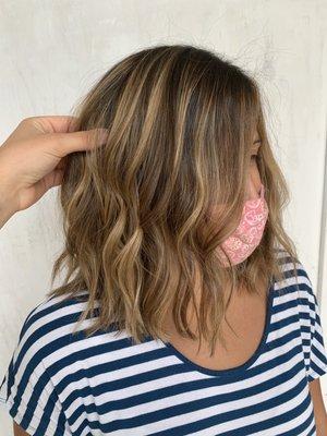 Brunette balayage & cut by Terra Jenkins @terralynnhair