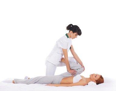 Adjuvant treatment of leg joints massage