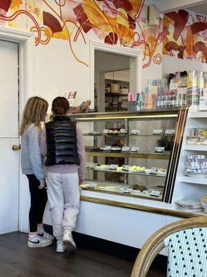 Local kids picking out their favorite afternoon treat