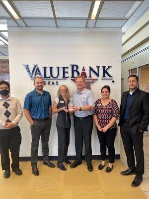 Our Richmond team received an award for Exceptional Branch Growth and Service. We are proud to be your partner and your community bank.