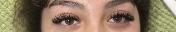 Volume eyelash extensions