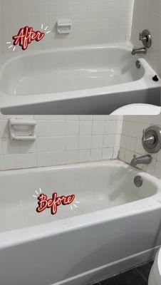 Deep cleaning, tiles, and GRUNTZ, bleaching, steaming, before and after, ask!