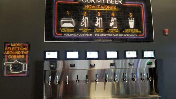 Self service beer on tap