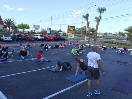 Free Fitcamp. Group exercises. Lots of fun