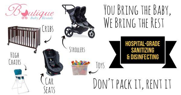 Cribs, Strollers, Car Seats, High Chairs and more