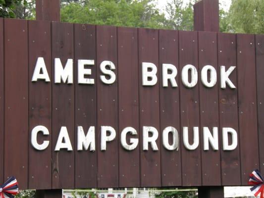 Campground sign