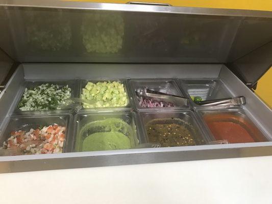 Toppings bar