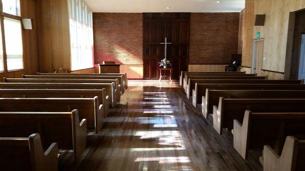 Inside the Pioneer Chapel, Its lovely