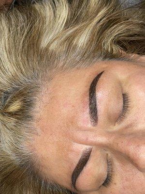 Combination set 3  micro blading + ombré shading