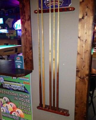 I'm not sure if these are for playing pool, or for takin' care of business..