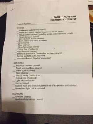 My landlord told us to keep their property as clean as move out. Ridiculous We wish we could end the lease and move out today!