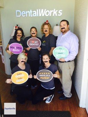 Dr. Adamson & Fayetteville Team "Month of the Stache"