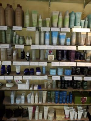 Huge line of Aveda products. The best!