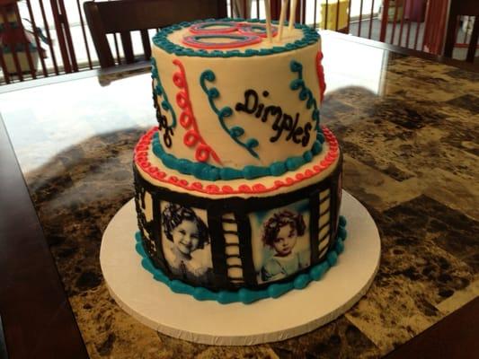 Shirley Temple theme cake