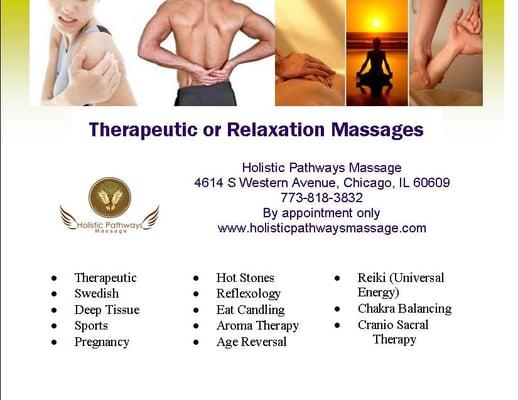 First Time Clients Special $60 for a full hour massage.