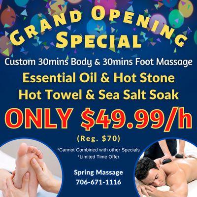 Custom Body & Foot Massage    ONLY $49.99/h