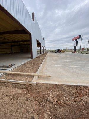 Concrete prep work