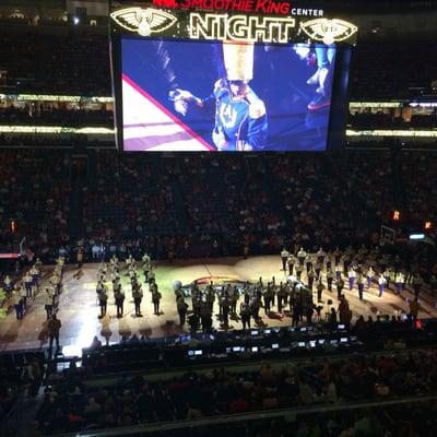 St Aug's Marching Band Star Wars Night draws Jedi fans Their Force Awakened!  #NOLA_Haiku #TakeFlight #Marching100  #StAug #Jedi