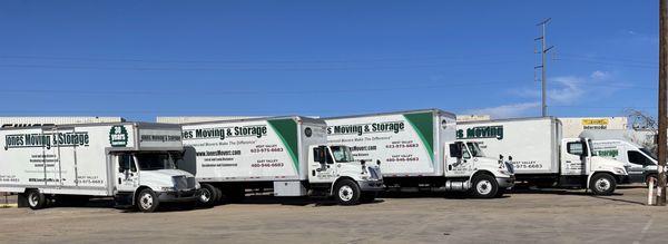 Our fleet of local trucks.