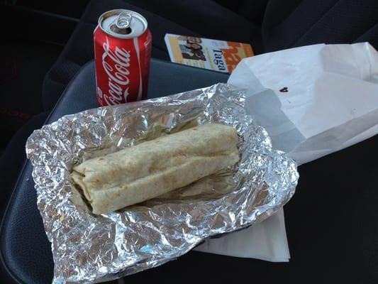 A burrito from La Piñata