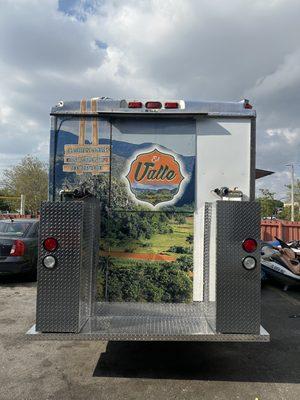 Repair of Food Truck after a rear car accident