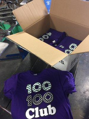 AR100 tees for elementary school.