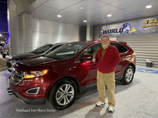 Mr. Cotton and his new Ford Edge!