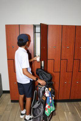 Free lockers are available during your session.