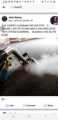 Steam cleaning