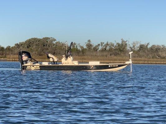 Our vessel 25' Majek Illusion powered by a 250hp Yamaha SHO