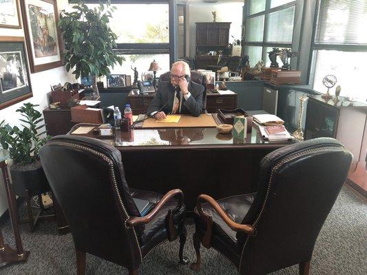 Attorney James Heiting at work.