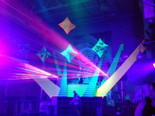 Laser and Lighting Rental for large dance event.