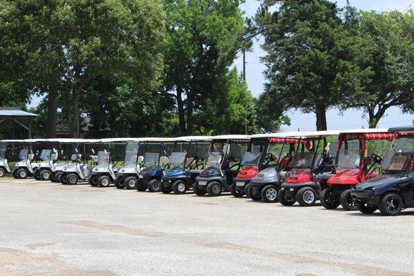 A variety of carts to choose from.