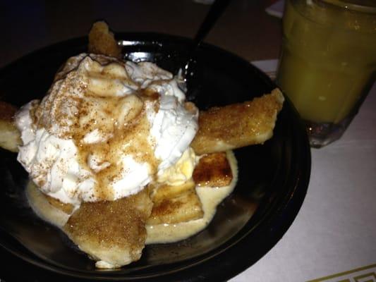 Banana fosters and fuzzy navel