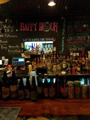 Great Happy Hour from. 3-7 Mon thru Fri