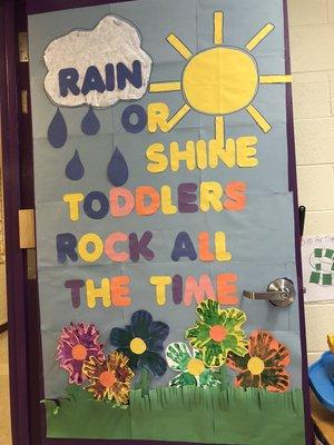 One of the classroom door for spring.