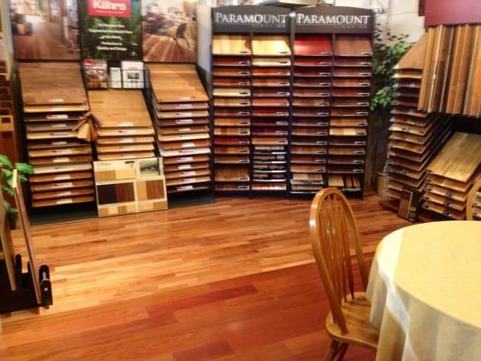 Our Hardwood Showroom.