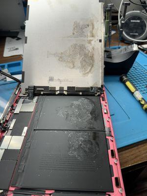 iPad water damage