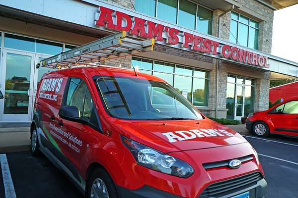 Adam's vehicles are outfitted with the latest technology and tools to tackle any pest problem. We get rid of what's bugging you. Guaranteed!