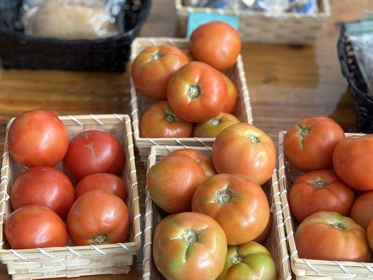 Locally grown tomatoes