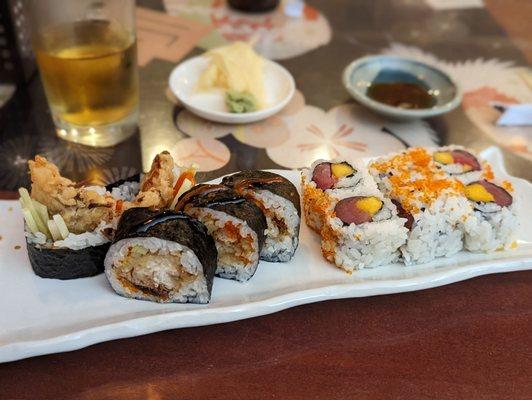 Spider roll and speed racer roll