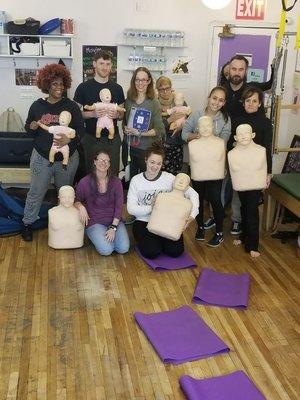 CPR/AED class @Moving Strength NYC. 05/29/18