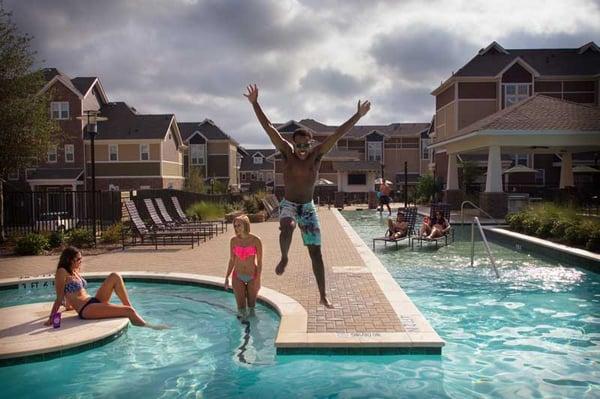 Hang out friends at the best pool in all of Denton!