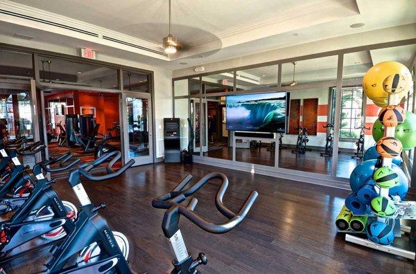 Spin/Yoga Studio with Virtual Trainer