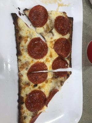 Keto pizza minus 1 slice