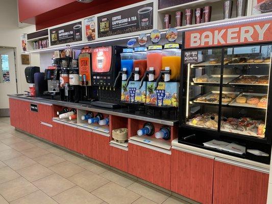 Bakery and beverages area.